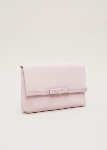 Phase Eight Grosgrain Bow Bags Pink Canada | JVZOLW-089